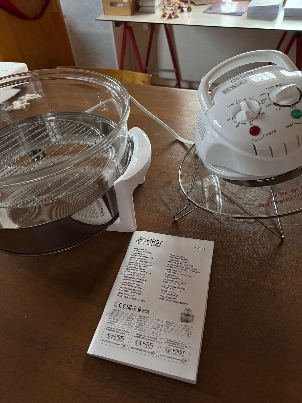 Küchengeräte: Halogenofen FIRST Austria 1400 W – Glasbehälter – Neu (gemäss Beschreibung) aus Thun von domino17 5