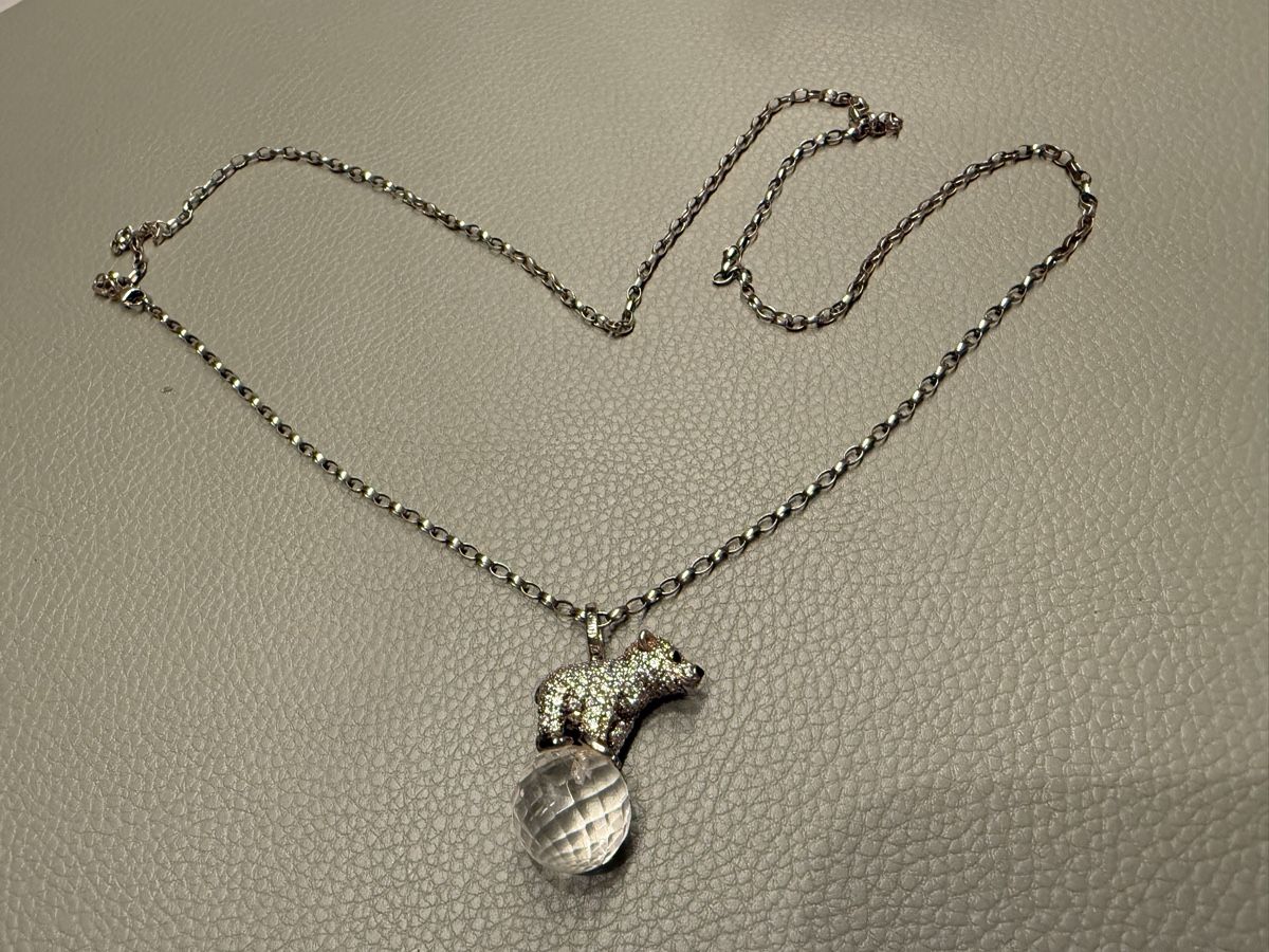 Thomas Sabo Ciondoli: thomas sabo polar bear on rock crystal pendant – Usato da Aarburg venduto da Yula24 1