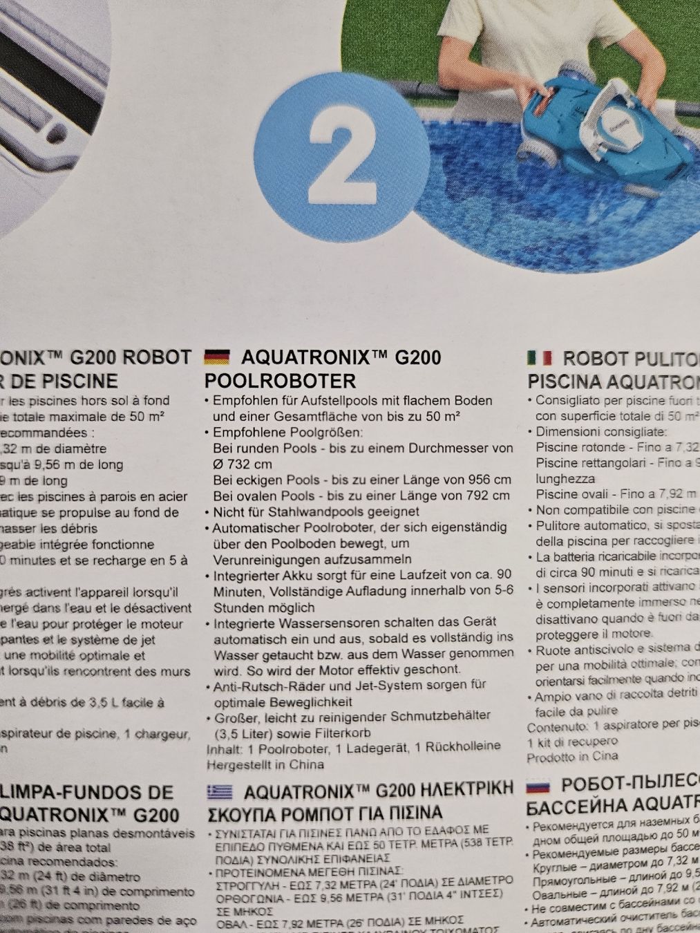 Bestway Accessori per Piscine: Bestway Aquatronix G200 Pool Roboter gebraucht – Usato da Graben venduto da cartier03 3