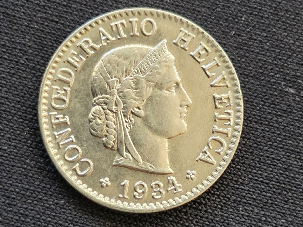 Tutti le monete: 5 cts 1934 – Usato da Genève venduto da bbastos