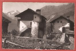 La Sage - Maisons Valaisannes - Gyger Fotokarte ca. 1945