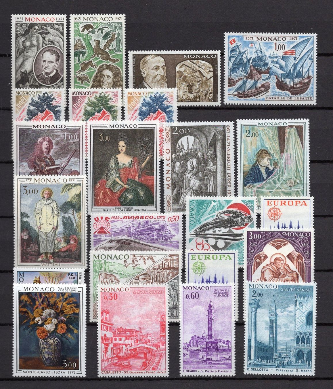 Alle Briefmarken: R6116  /  MONACO 1972 neufs XX – Neu (gemäss Beschreibung) aus Ste-Croix von MONT-TAGNAC