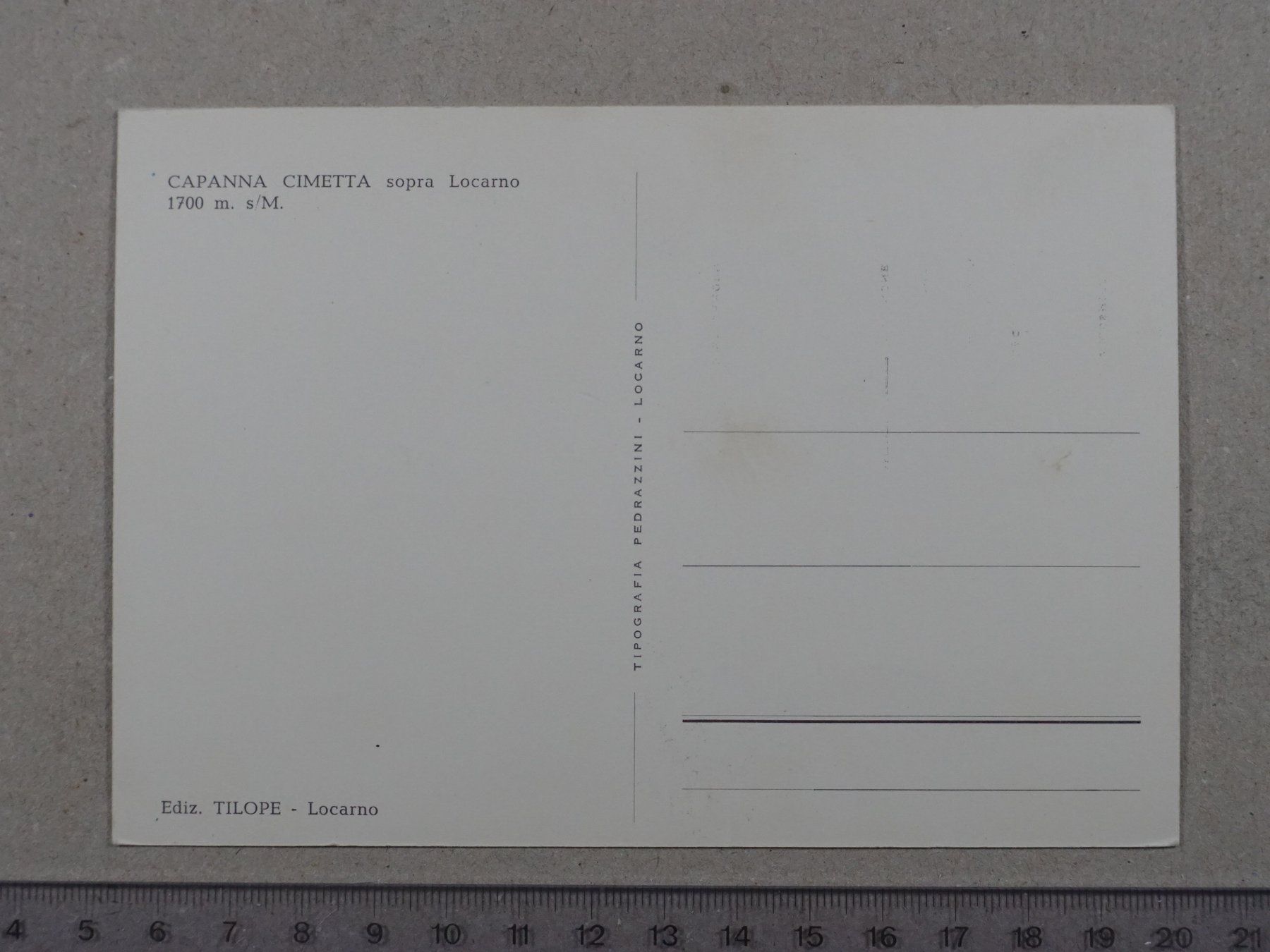 Cartes postales: Capanna Cimetta sopra Locarno – D'occasion à Lenzburg par fh1 1