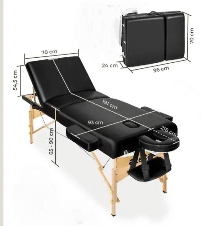 Lettini & sedie per cosmetici: TABLE DE MASSAGE PORTABLE 3 zones – Usato da Colombier NE venduto da nypochon