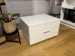 vidaXL Schubladenschrank Weiss mit Rollen 
