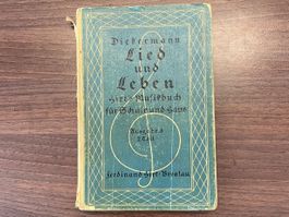 Hirt’s Musikbuch „LIED UND LEBEN“ 1928 / Jugendstil-Einband