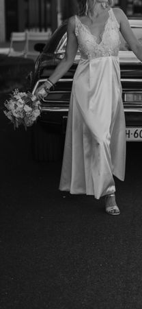 Brautkleid Spitze Satin Grösse 36