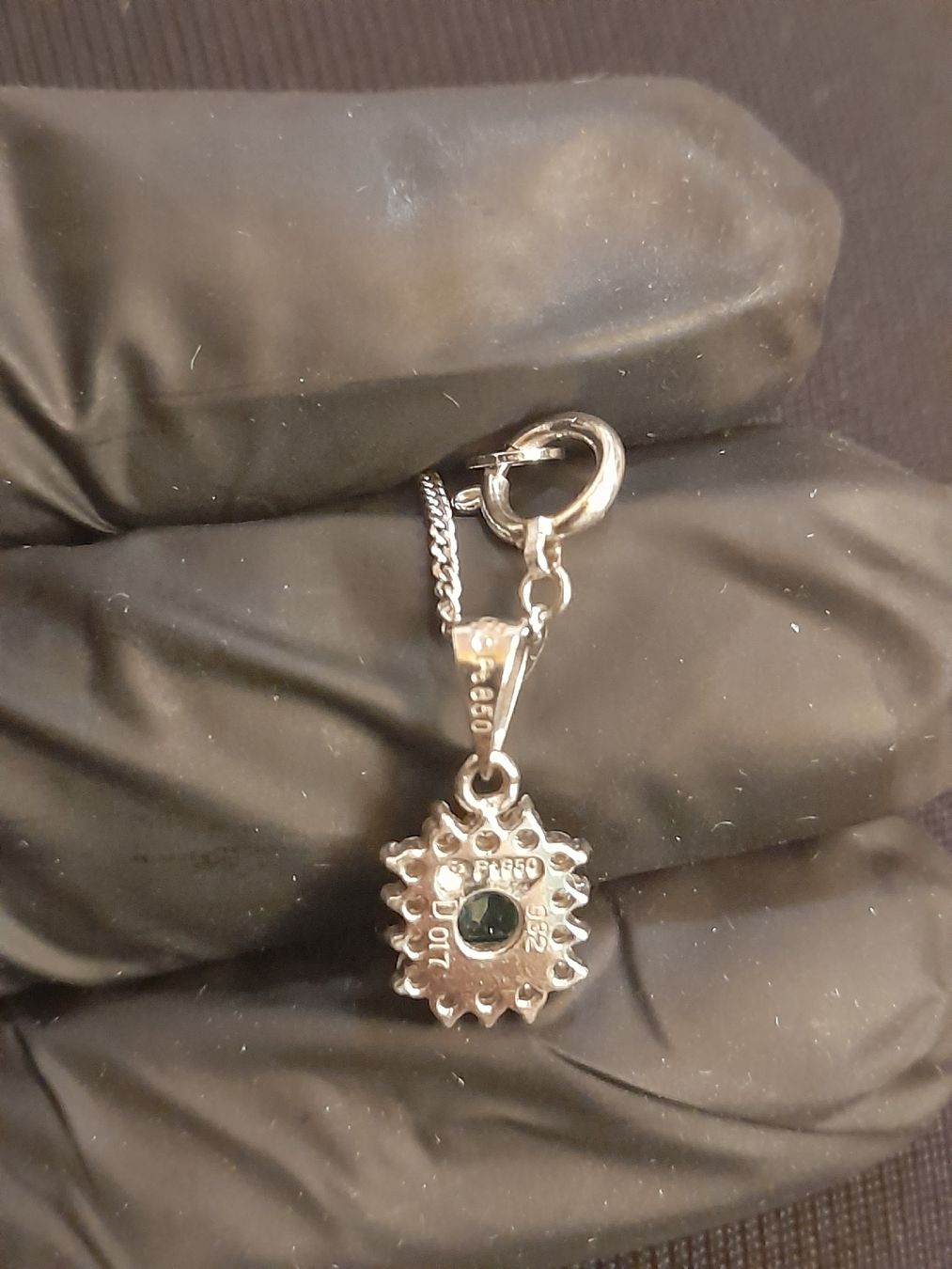 Altri gioielli: NATURAL EMERALD/SMARAGD PLATINUM 850 Set – Usato da Thun venduto da maya190 6