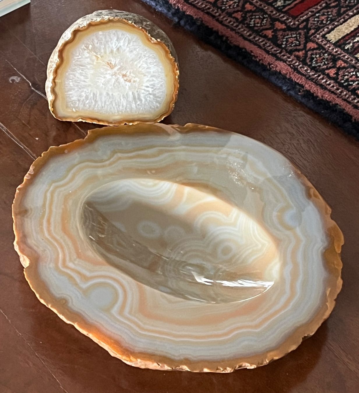 Minerali & Pietre curative: Dekorative Achat-Scheibe / Schale, wunderschön! – Usato da Stetten AG venduto da Brissago25 1