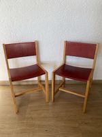 2 x wooden kids chairs