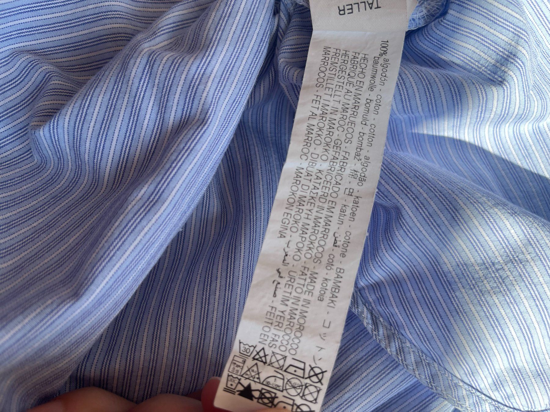 Zara Camicette: Zara blau gestreift Grösse S – Usato da Zürich venduto da Sakura888 3