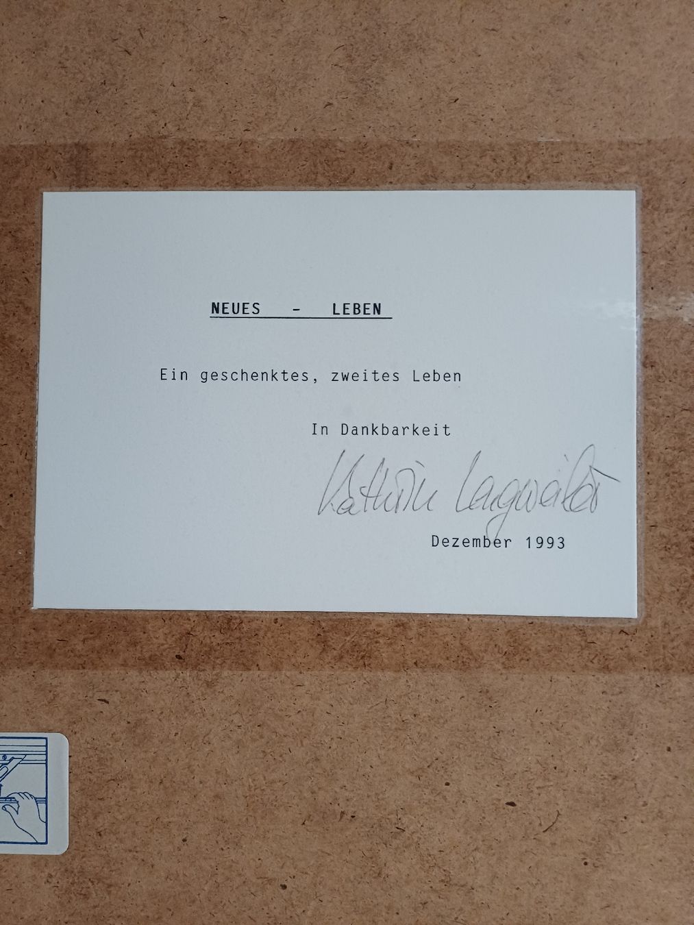 Dipinti: Handsignierte Kunst, K. Lengweiler 1993,  " Original " – Usato da Zuckenriet venduto da Res. 6