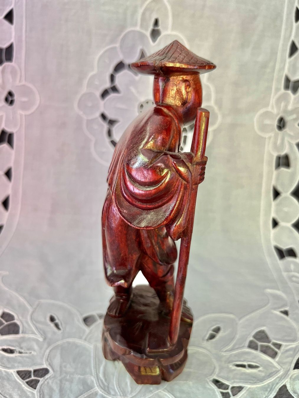 Xilografie: Chinesische Figur Holz geschnitzt 21cm – Usato da Frenkendorf venduto da Only1 4