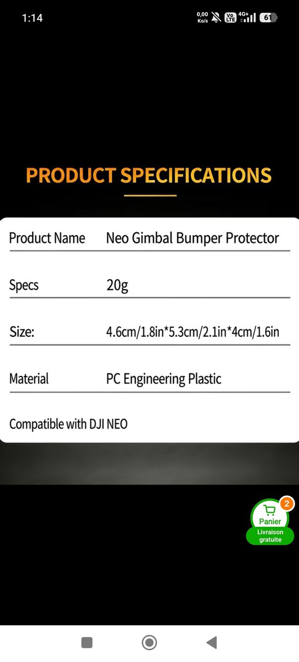 DJI Modellismo RC: DJI Neo Protection – Nuovo e nell'imballaggio originale da Biberist venduto da sa0_n6vc 6