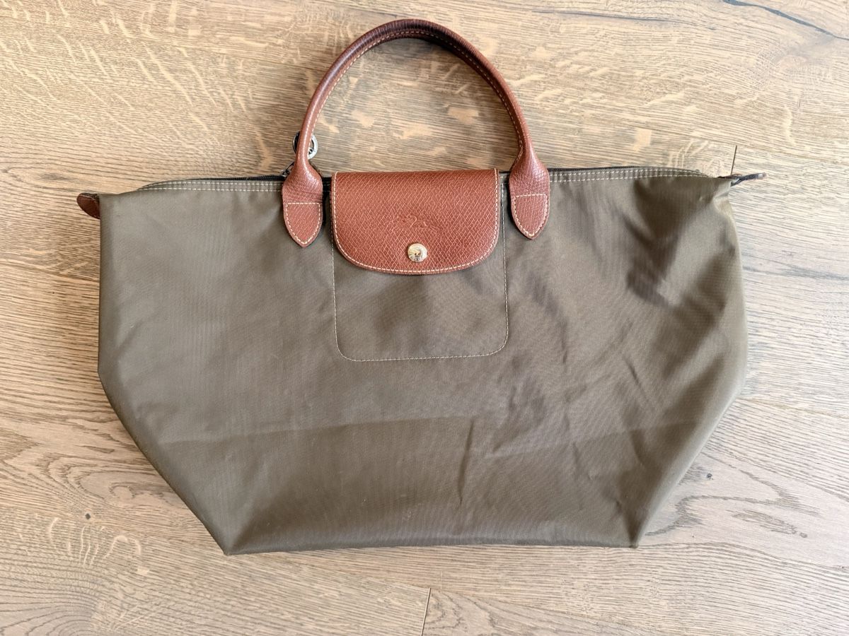 Longchamp Borse da donna: Longchamp Tasche in Khaki – Usato da Zürich venduto da AH8001