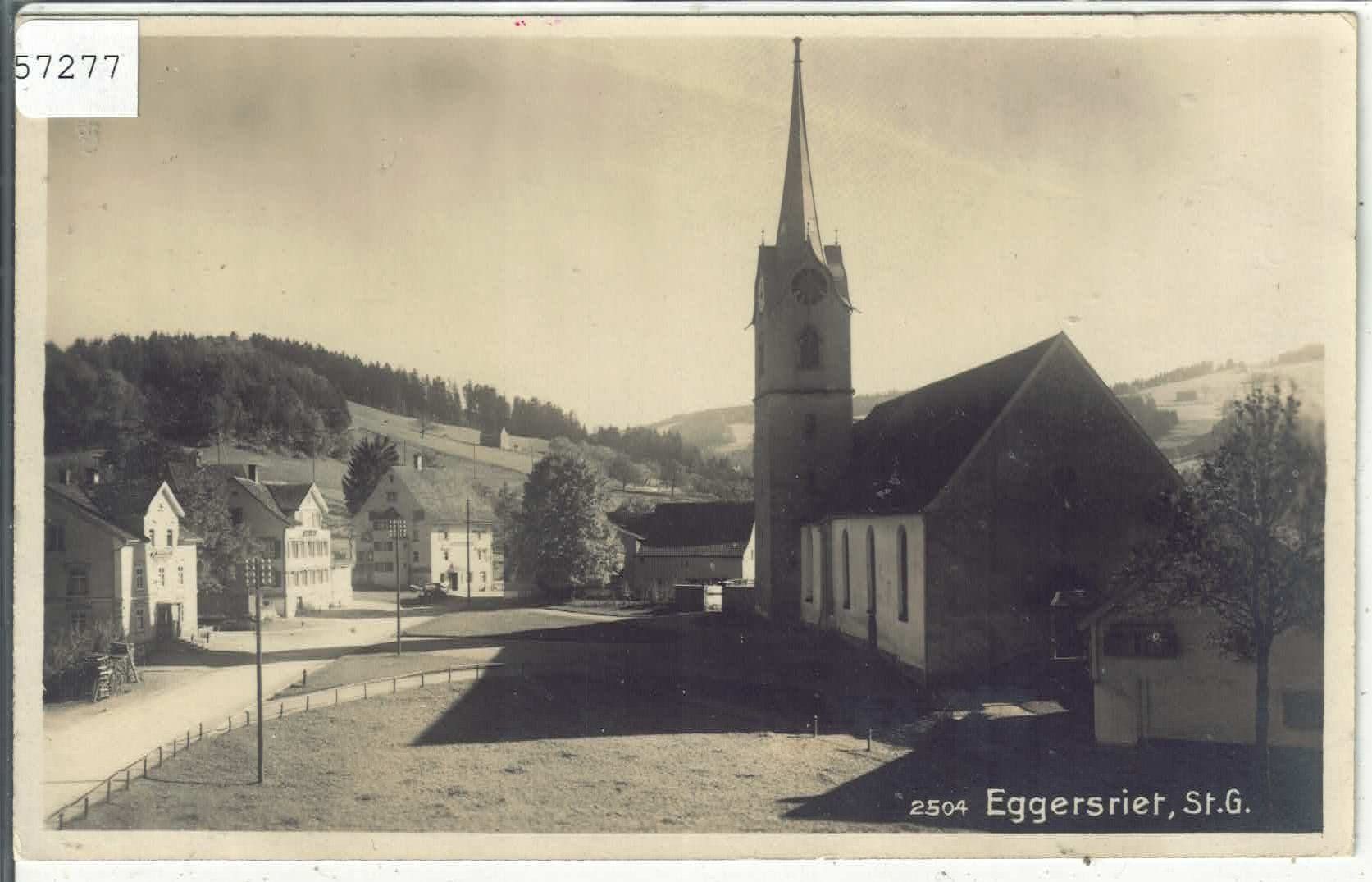Cartoline postali: Eggersriet - Dorfpartie mit Kirche – Usato da Ettingen venduto da Kartenplanet