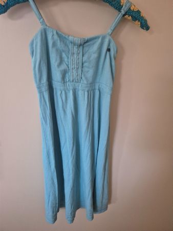 Trägerkleid hellblau/türkis, edc. Gr. XS