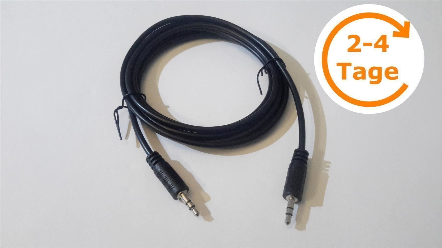 Kabel: Audiokabel 2x 3.5 mm Klinke, Stereo, 2 m – Neu und originalverpackt aus St. Gallen von cointec