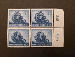 Deutsches Reich Viererblock Briefmarken postfrisch