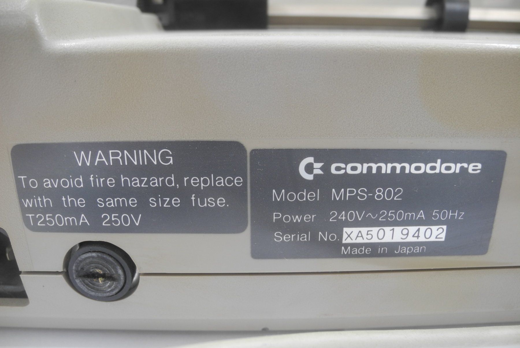 Commodore Stampanti: Commodore MPS 802 Matrixdrucker, Nr. 64b – Usato da Kottwil venduto da Crazyrolf 5