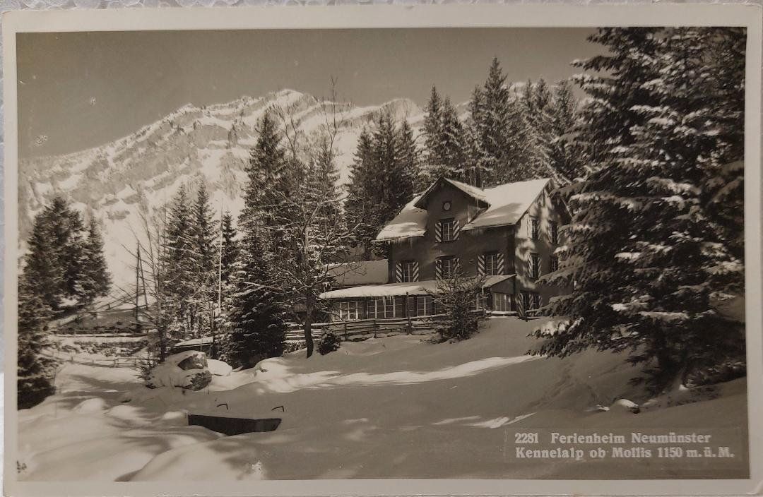 Cartoline postali: NEUMÜNSTER  -  Ferienheim  -  1945 – Usato da Delémont venduto da Domdom1