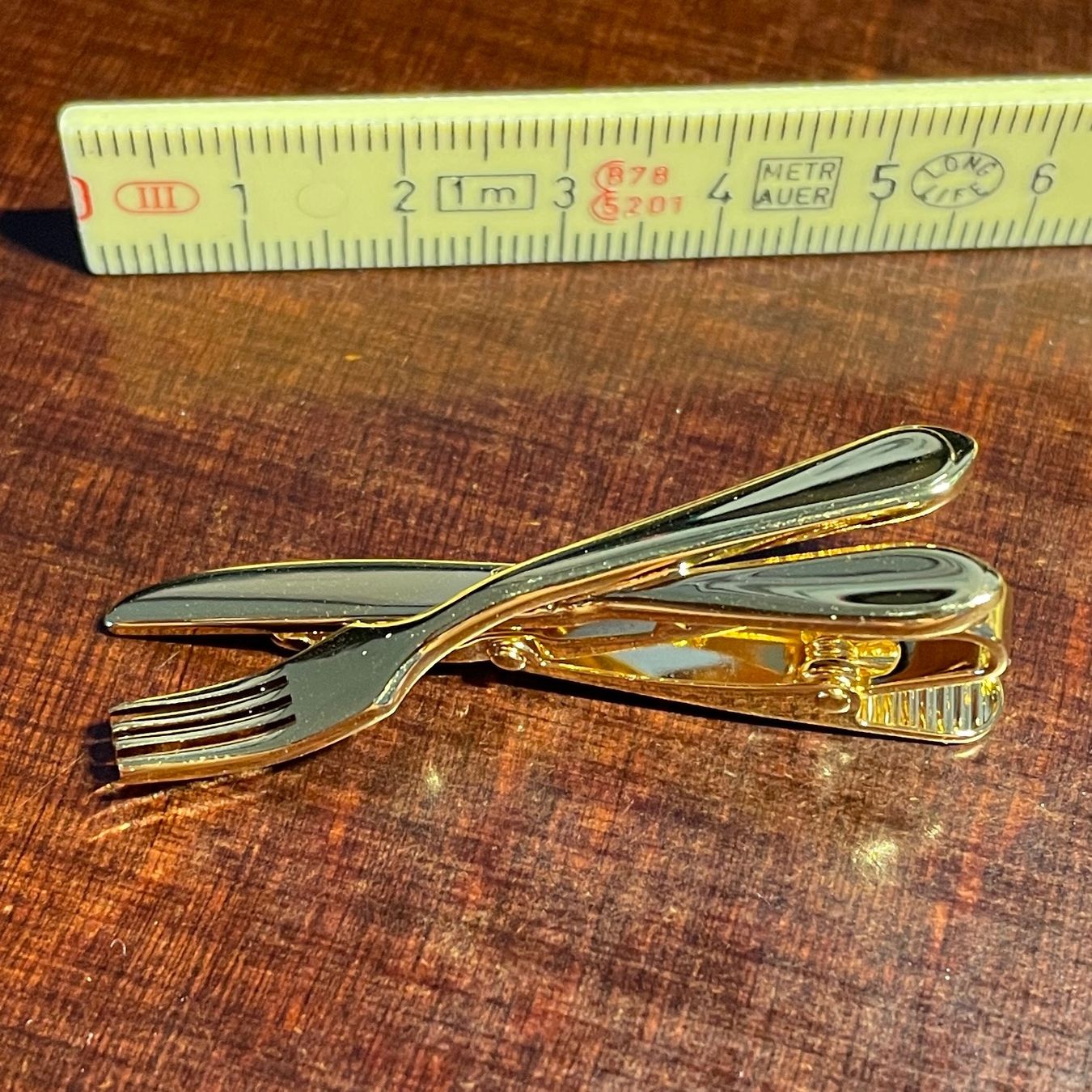 Broches & Aiguilles: Vergoldete Klammer "Messer und Gabel" – Neuf (Voir description) à Baden par chrikai2 1