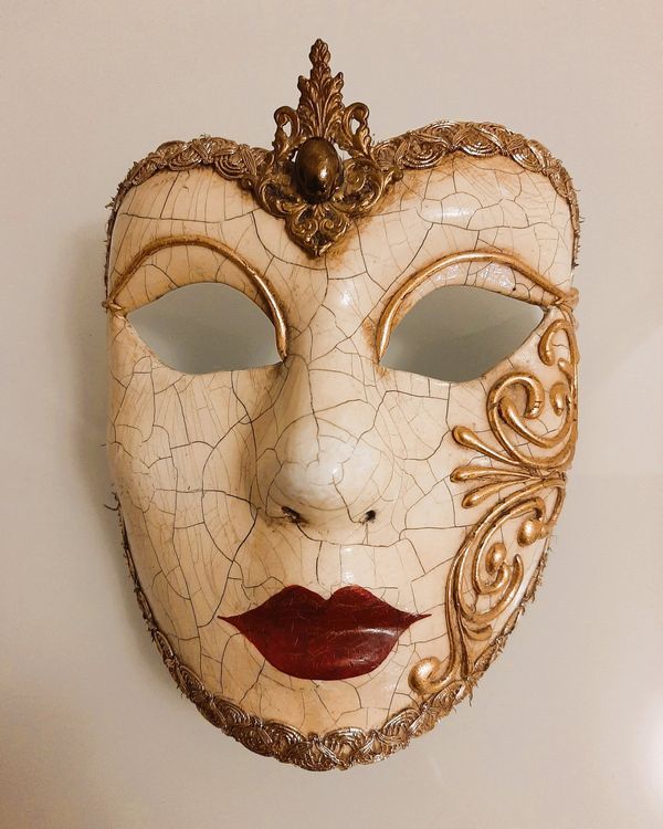FEQO Venezianische Masken 80 Stück – Karneval, Halloween, Party | 4 Stile In Schwarz, Gold, Silber, Kupfer