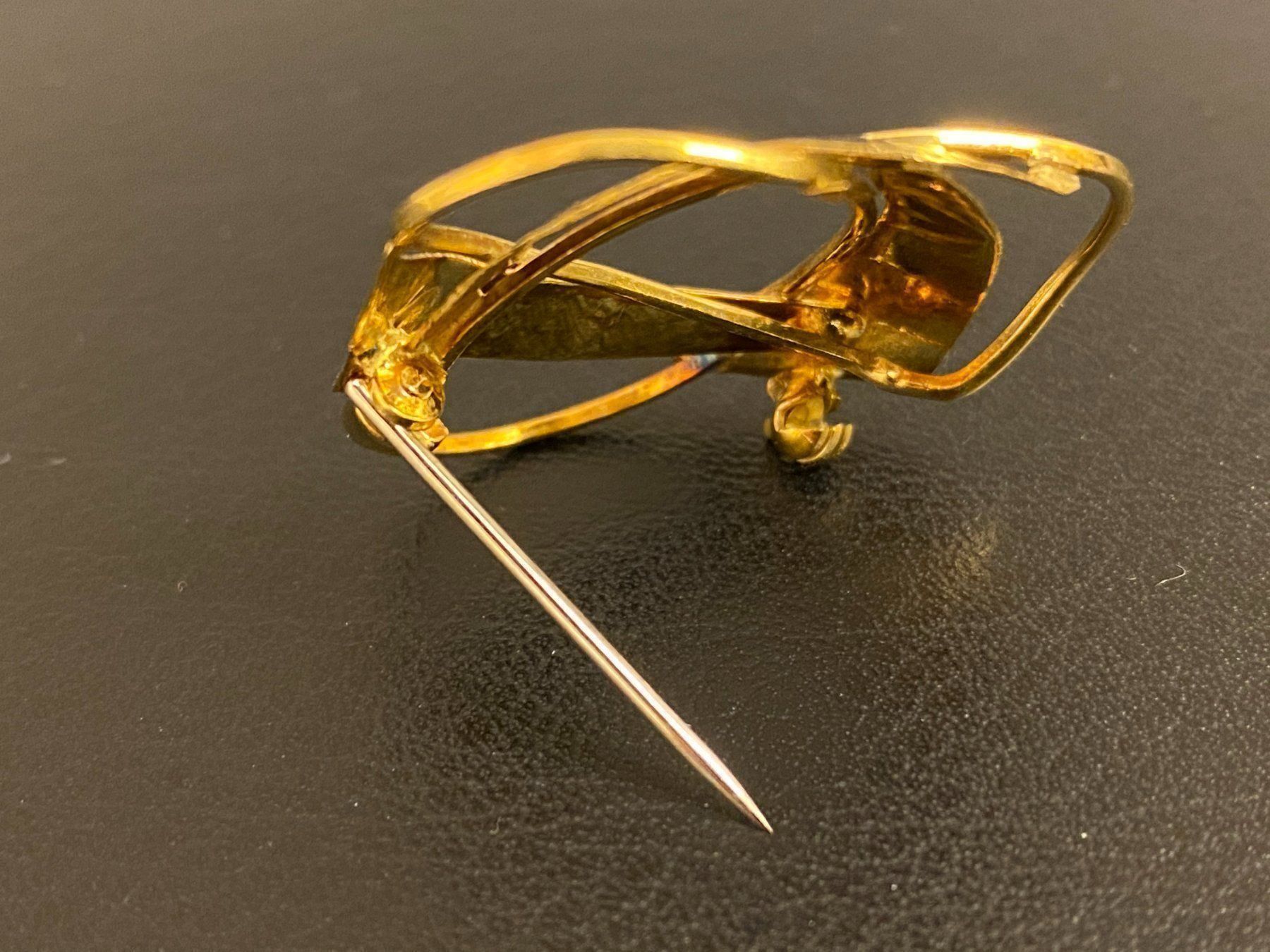 Spille & Fermagli: Brosche Gold, aus den 60er – Usato da Zürich venduto da leo0105 3