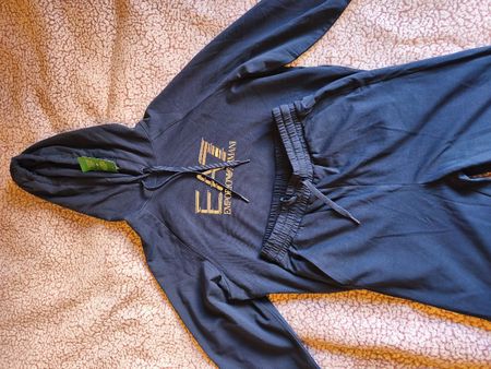 EA7 Emporio Armani Hoodie Pants Set Navy Blue Size XS
