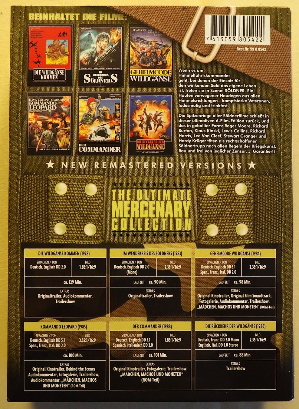 Tutti i DVDs: The Ultimate Mercenary Collection / 6 Filme – Usato da Chur venduto da dluli 1
