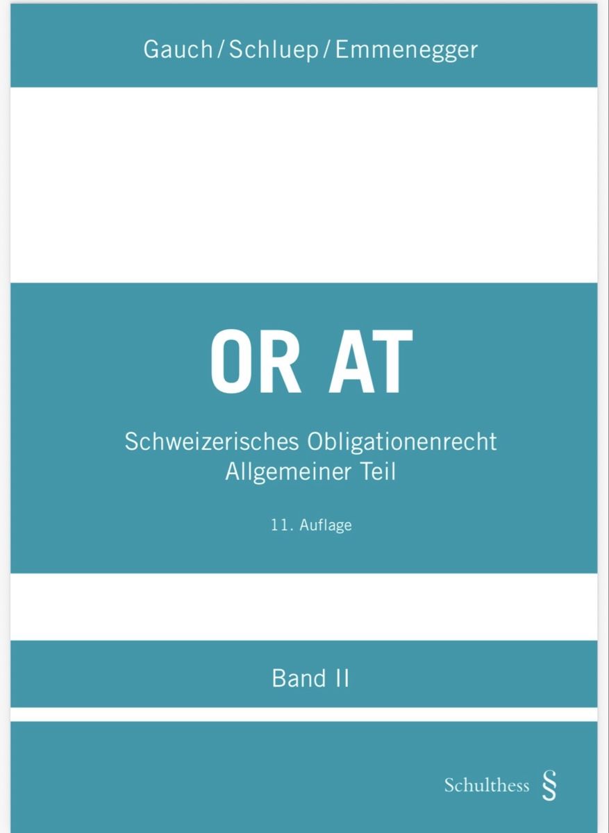 Libri: Schweizerisches Obligationenrecht Allgemeiner Teil – Nuovo (secondo la descrizione) da Wabern venduto da virginia_chiara