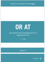 Schweizerisches Obligationenrecht Allgemeiner Teil