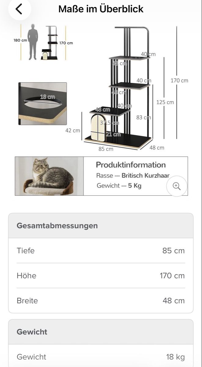 Katzenbaum - Kratzbaum: Katzenbaum – Gebraucht aus Eschen von Anyc 1