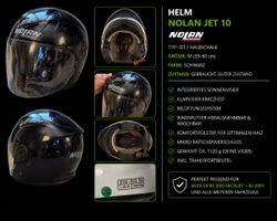 Nolan Jet 10 Helm schwarz Grösse M gebraucht