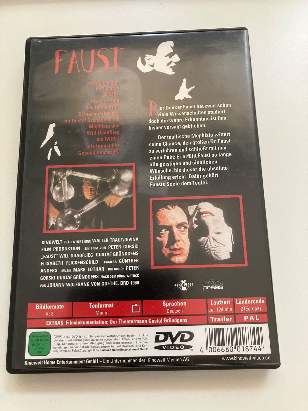 Alle DVDs: Faust  (DVD) Gründgens, Quadflieg – Gebraucht aus Arbon von JoJoAs 1