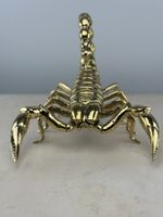 Statue Scorpion en Bronze Doré 20 cm | Sculpture Décorative