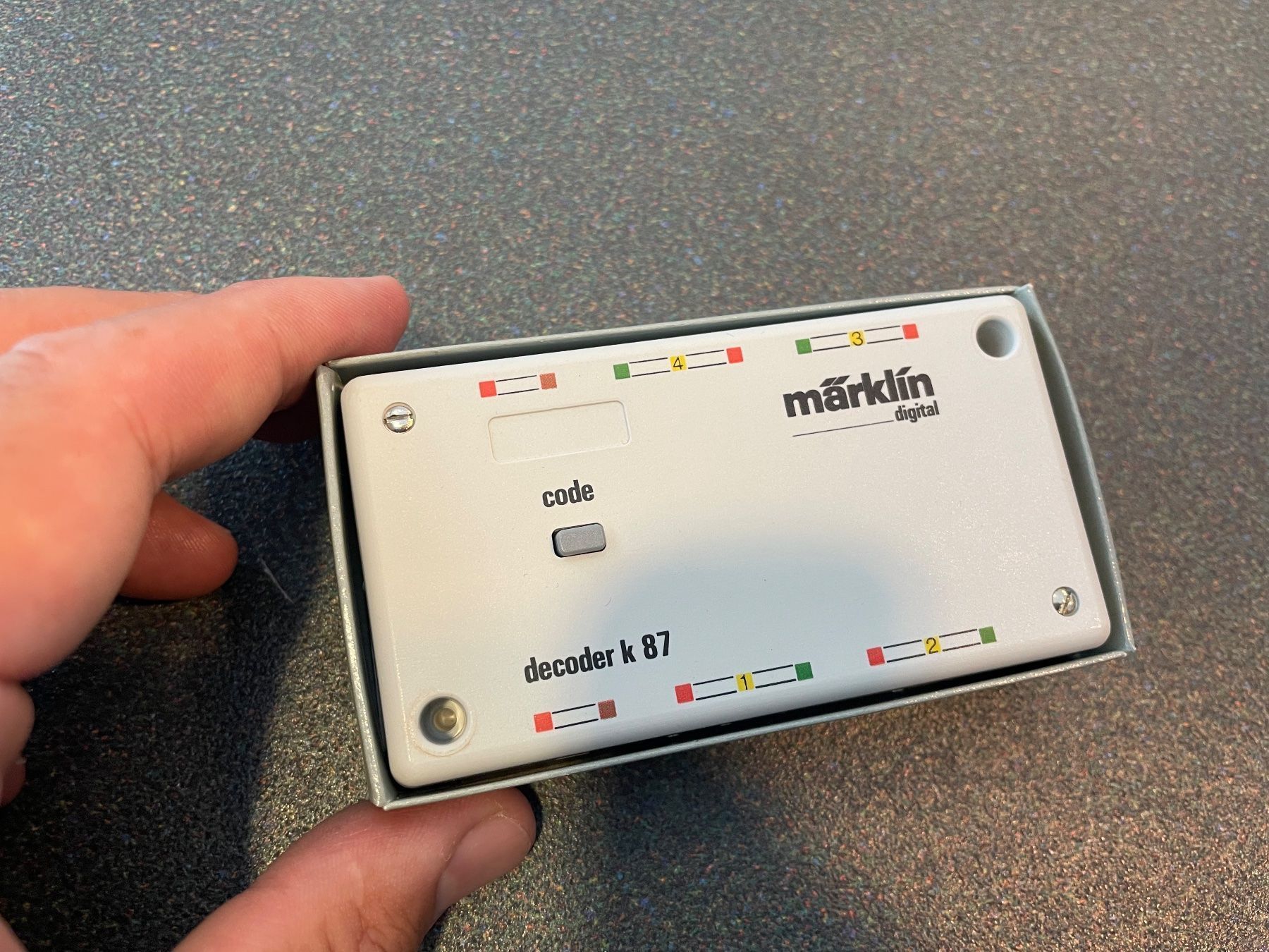 Märklin Modelleisenbahnen: Märklin 6087 Decoder k 87 Empfängermodul für 4 Weichen – Neu (gemäss Beschreibung) aus Chiasso von Carrara-Modellismo 2