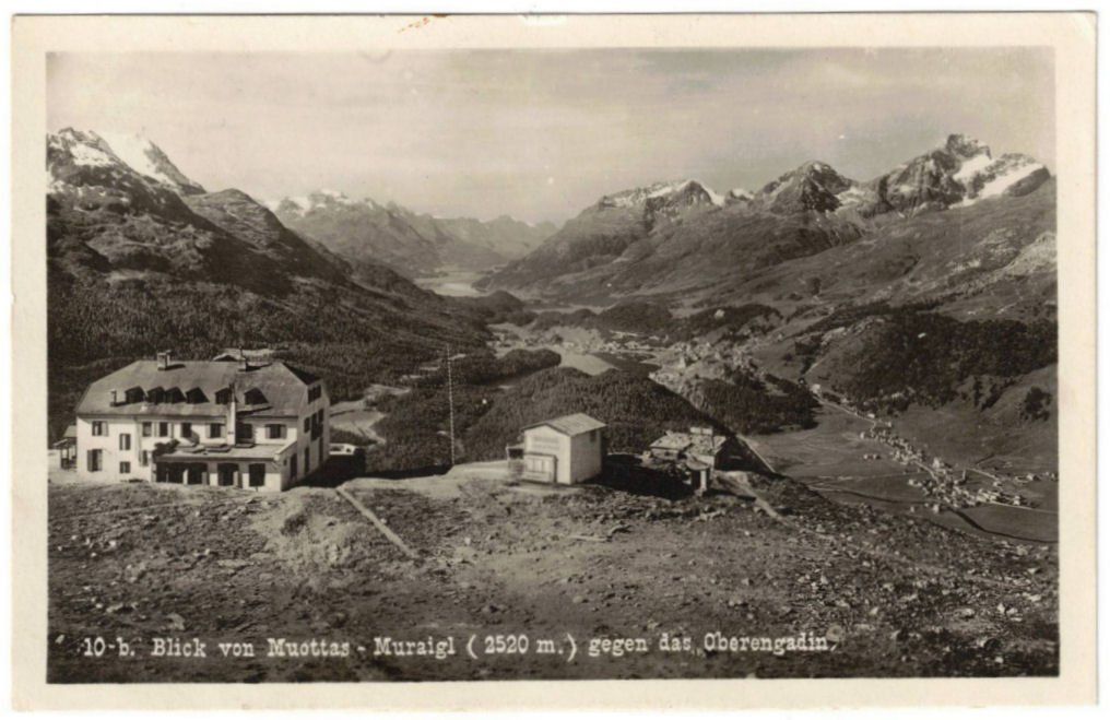 Cartoline postali: St. Moritz - Standseilbahn Muottas Muragl Bergstation – Usato da Binningen venduto da Mountainrider
