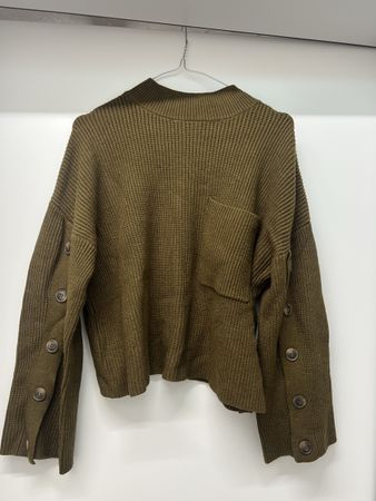 Strickpullover von Mango, Khaki, Gr. S