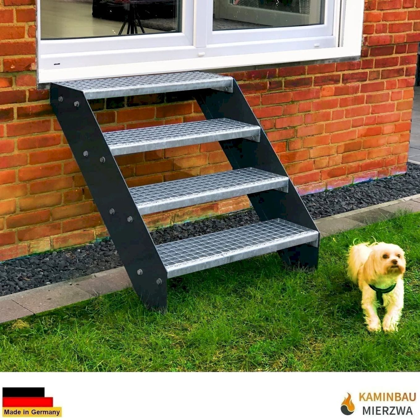 Sonstiges: Stahltreppe 3 Stufen 120x57cm anthrazit – Neu und originalverpackt aus Bottighofen von zaap 2