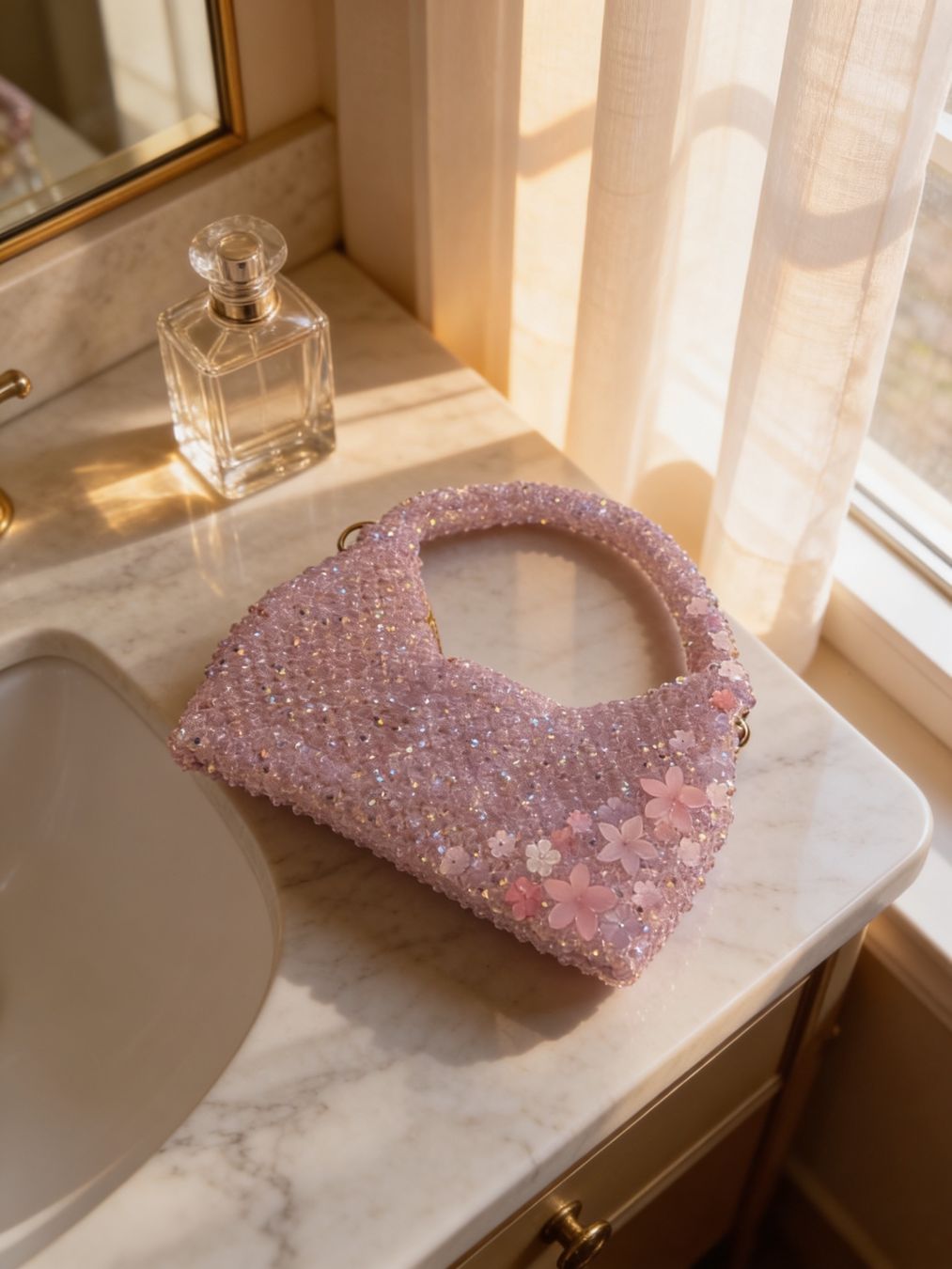 Borse da donna: Handarbeit Funkelnde Handtasche aus Kristallperlen – Nuovo e nell'imballaggio originale da canobbio venduto da barbarb 5