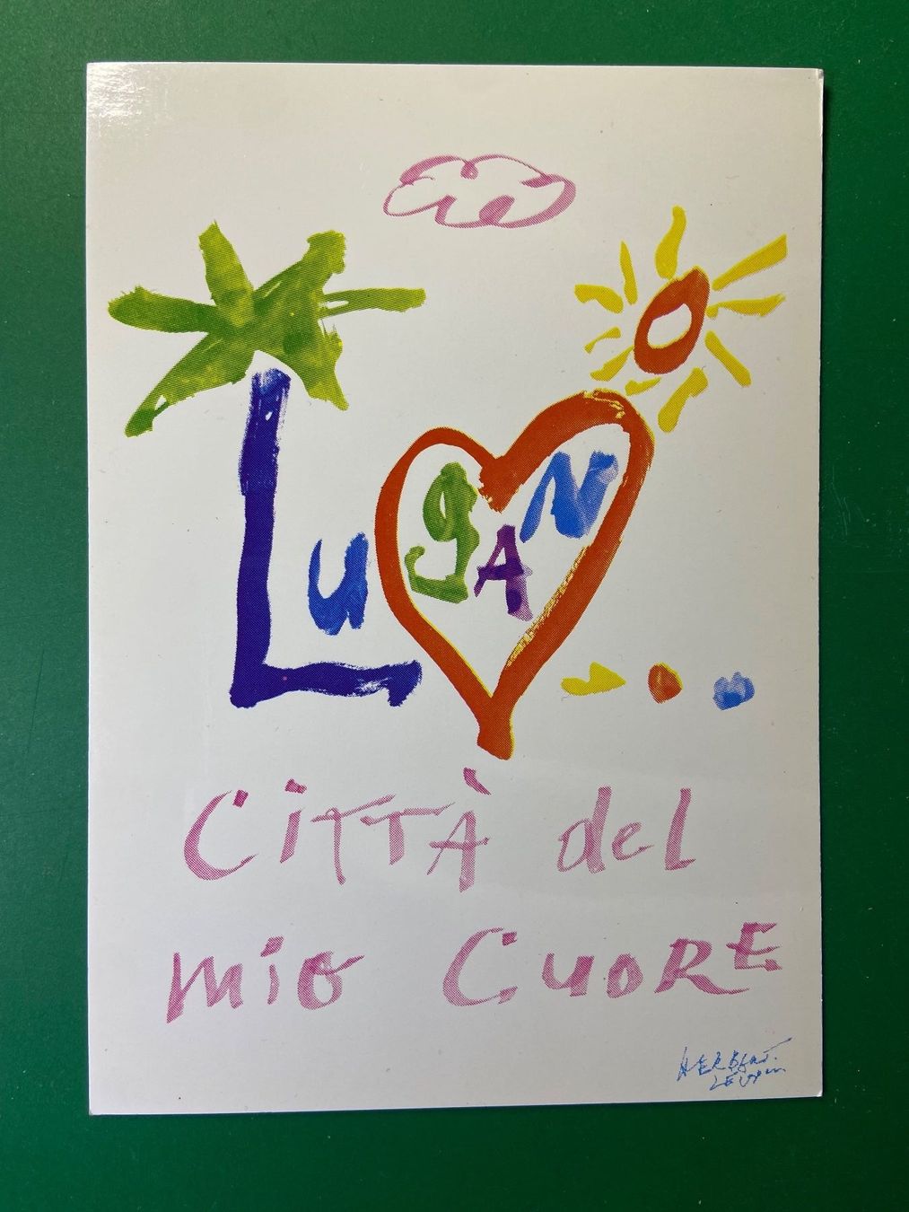 Cartoline postali: Lugano - Città del mio cuore – Usato da Steg VS venduto da _vinci_