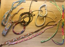 10 unitsHandmade Friendship Bracelets - Summer Boho Style Se