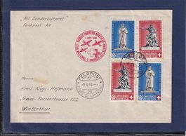 Sonderluftpost - Croix- Rouge - 9.5.1940 / Samedan