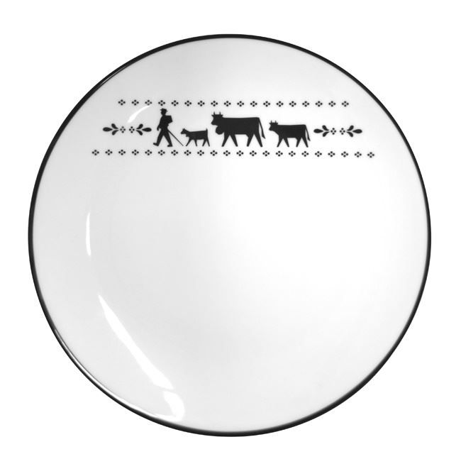 Piatti: 4 Stück STEINLIN Teller Alpaufzug 26cm – Nuovo (secondo la descrizione) da Kägiswil venduto da pebart