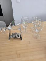 7 teiliges Irish Coffee Set ( 6 feuerfeste Gläser, Rechaud )
