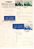 2 Karten von Belgien nach Luzern - Flugpost 1938