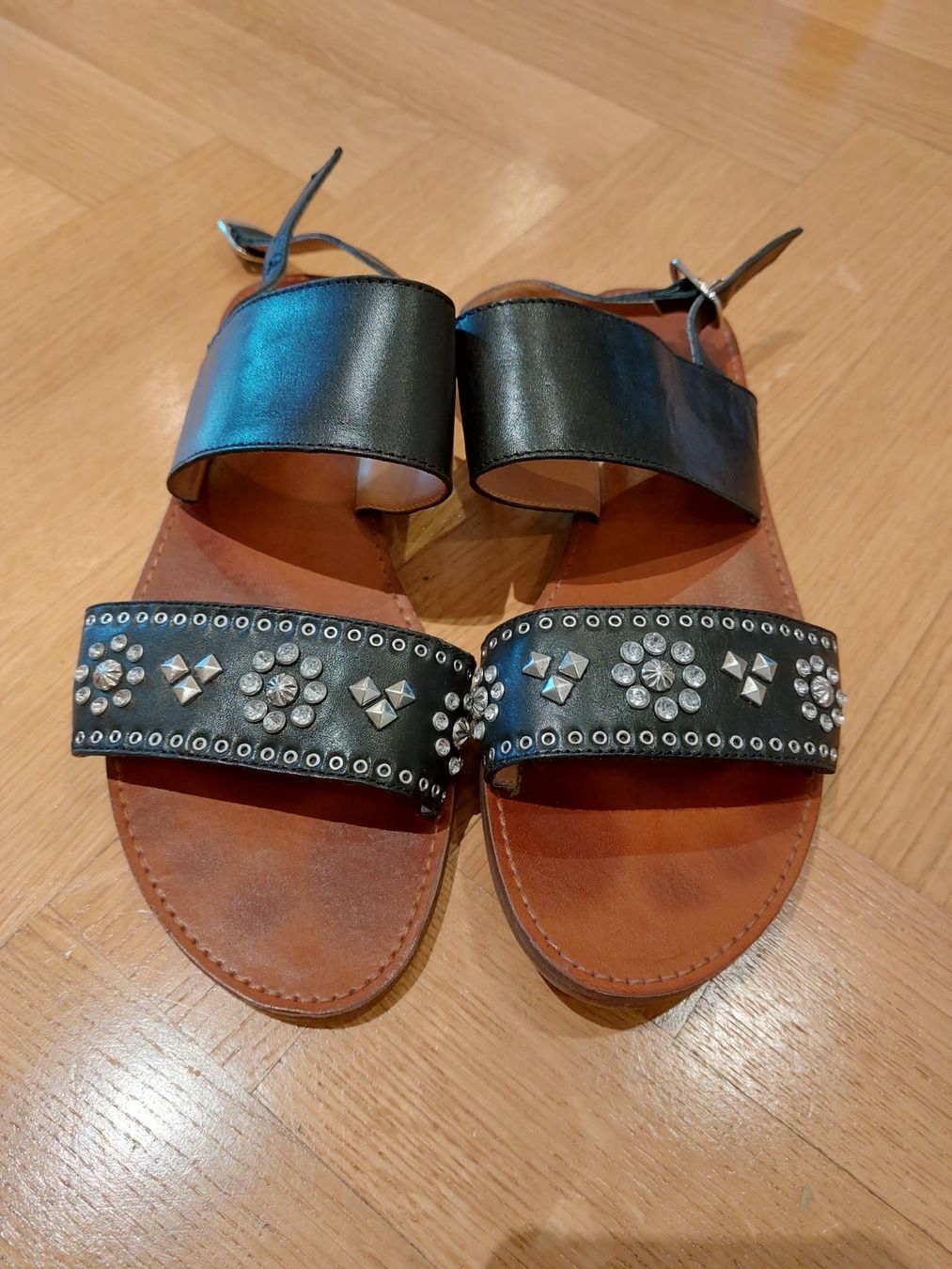 Dune London Scarpe da donna: Dune black Sandals flat 39 – Usato da Zürich venduto da Lolaad