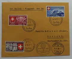 1939 Mit Ballonflugpost der Landesausstellung