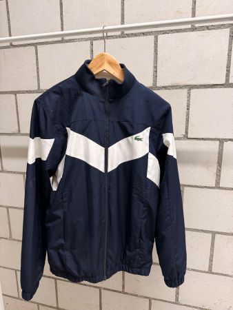 Lacoste Sport Jacke blau weiss gebraucht Zustand gut